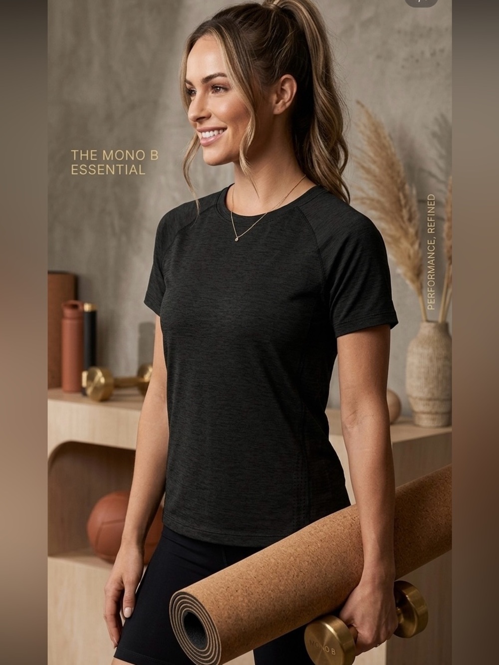 Mono B Black Muscle Tee
